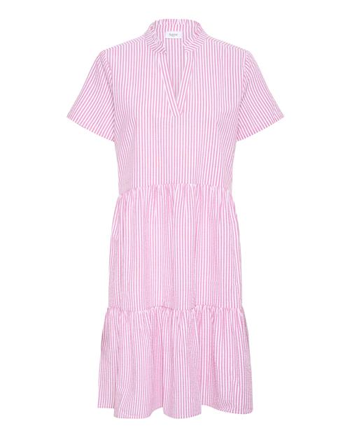 SAINT TROPEZ Kjole 'Elmiko'  lys pink / hvid