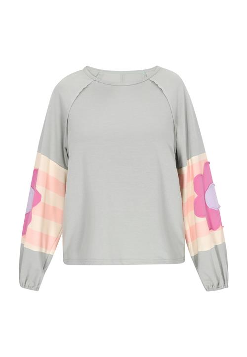 Gaya Sweatshirt  creme / lysegrøn / fersken / fuchsia