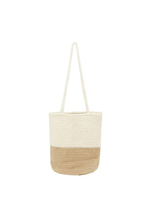 ebeeza Shopper  beige / uldhvid