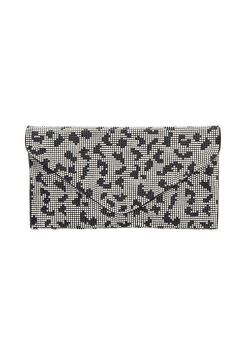 NAEMI Clutch  sort / sølv