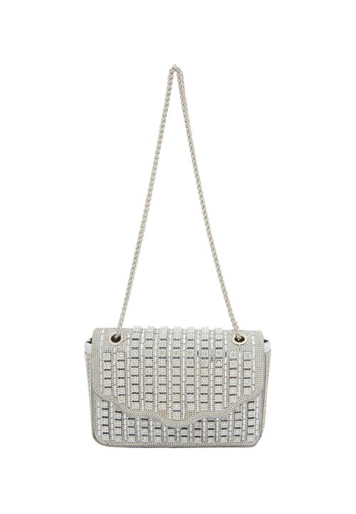 NAEMI Skuldertaske  sølv