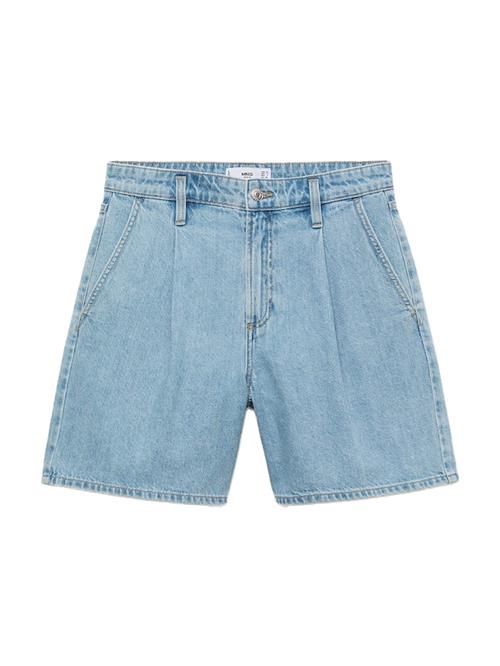 MANGO Jeans med lægfolder 'MARINA'  lyseblå