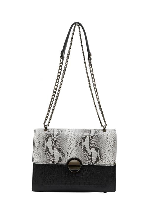 NAEMI Skuldertaske  basalgrå / lysegrå / sort