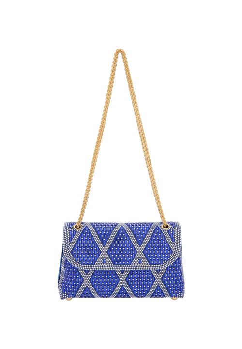 NAEMI Skuldertaske  royalblå / transparent