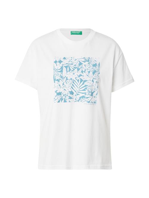 UNITED COLORS OF BENETTON Shirts  blå / hvid