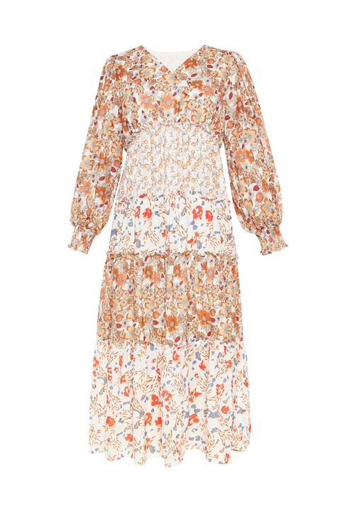 FELIPA Kjole 'Fashion Look'  beige / blå / brun / orange