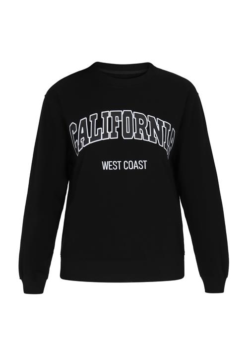 SANIKA Sweatshirt 'Fashion Look'  grå / sort / hvid