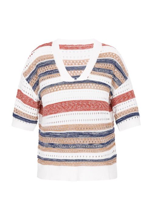 Gaya Pullover 'Fashion Look'  navy / rustbrun / lysebrun / hvid