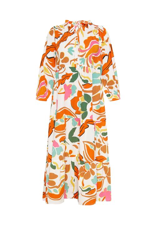 FELIPA Kjole 'Festival'  gul / orange / lys pink / hvid