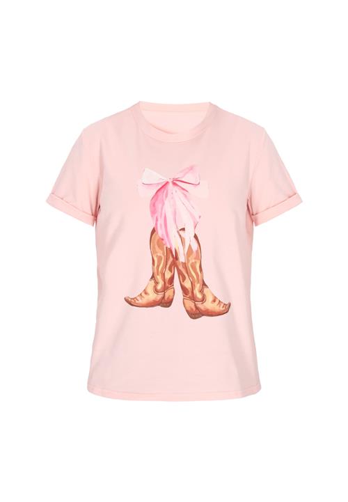 NALLY Shirts 'Fashion Look'  beige / brun / pink / lyserød