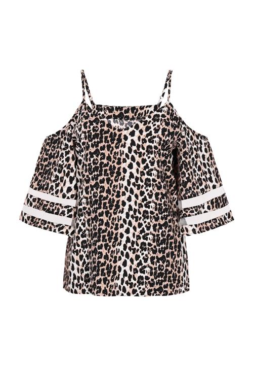 NAEMI Bluse  umbra / sort / hvid