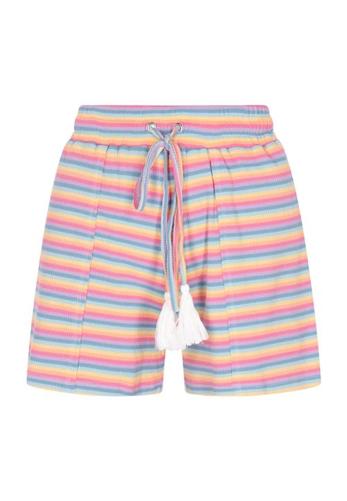 SANIKA Bukser  dueblå / gul / lavendel / lys pink