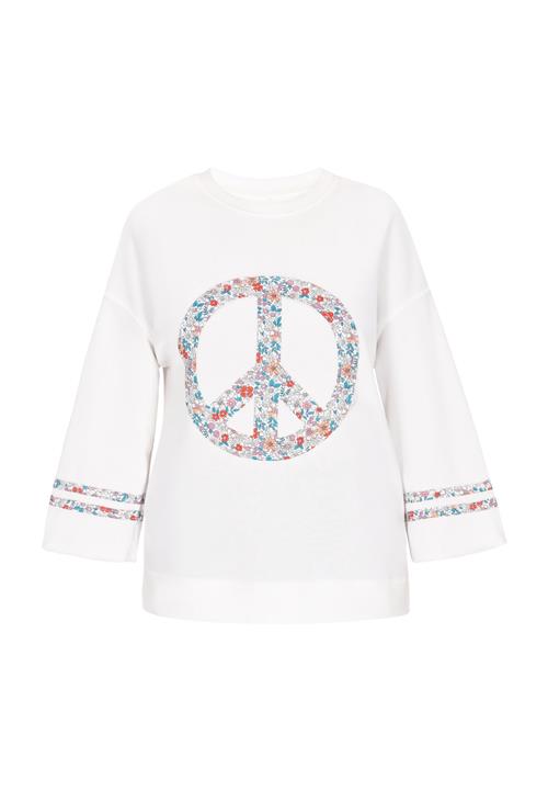 Gaya Pullover 'Fashion Look'  ecru / lyseblå / rød / sort