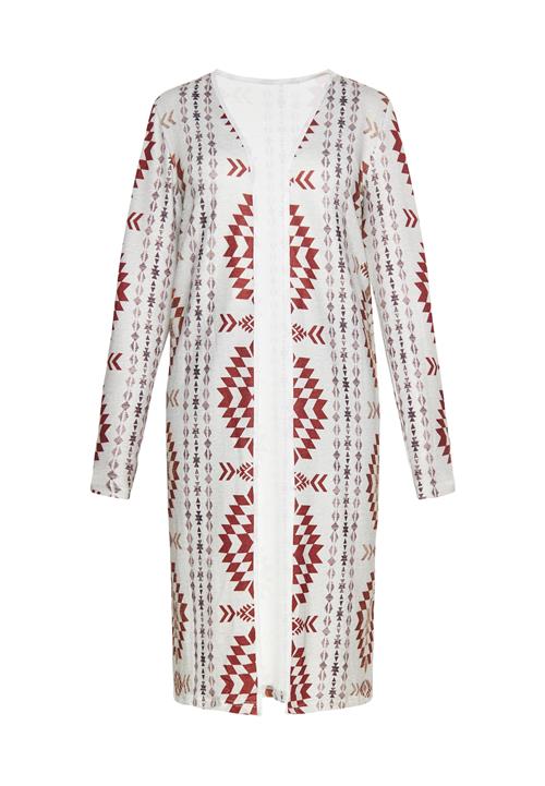 Gaya Cardigan 'Festival'  brun / lilla / mørkelilla / offwhite