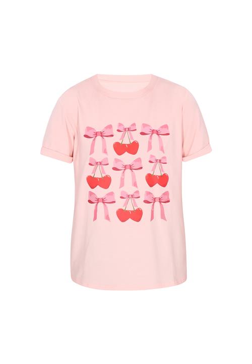 NALLY Shirts 'Fashion Look'  oliven / lyserød / rød