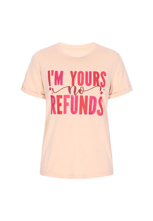 NALLY Shirts 'Fashion Look'  chamois / pink / vinrød / mørkerød