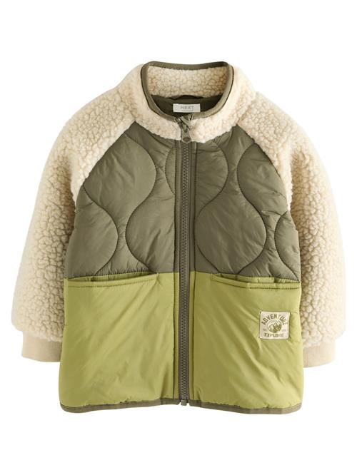Next Vinterjakke  creme / oliven / kiwi