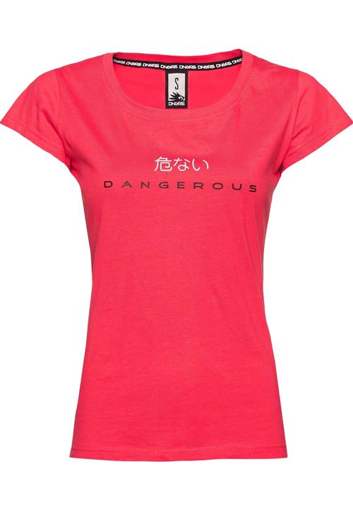 Dangerous DNGRS Shirts 'Loud'  pink / sort / hvid