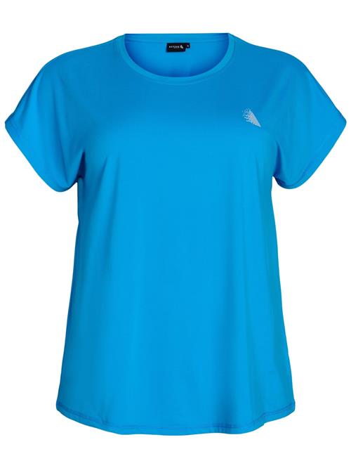 Zizzi Shirts 'ABASIC'  blå / lysegrå