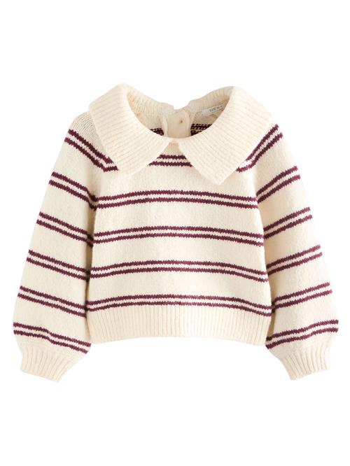 Next Pullover  ecru / burgunder