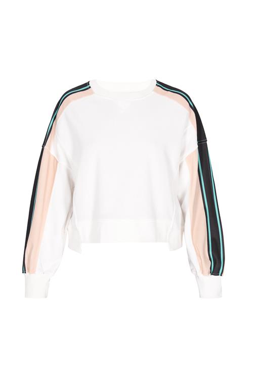 faina Athlsr Sweatshirt 'Fashion Look'  beige / jade / sort / hvid