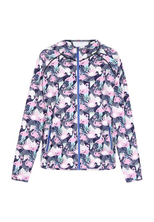 MYMO Overgangsjakke  aqua / lyserød / sort / hvid