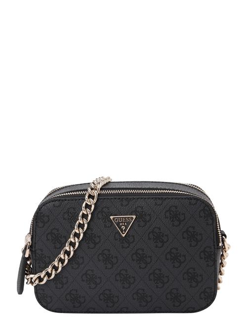 GUESS Skuldertaske 'NOELLE II CROSSBODY CAMERA'  mørkegrå / sort