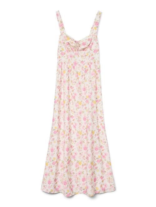 VERO MODA Kjole 'VMJasmine'  gul / grøn / pink / hvid