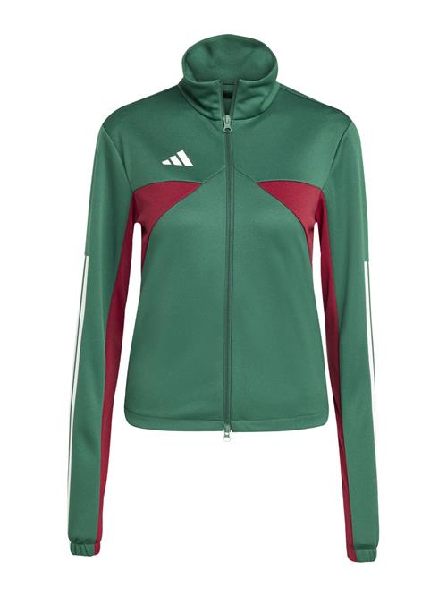ADIDAS SPORTSWEAR Træningsjakke 'TIRO'  grøn / mørkerød / hvid