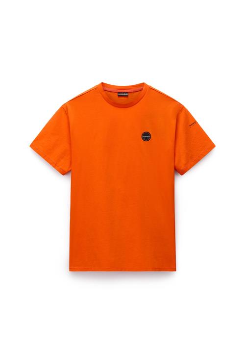 NAPAPIJRI Bluser & t-shirts 'S-Badge'  mørkeorange / sort