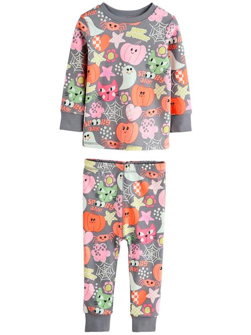 Next Nattøj 'Halloween'  mørkegrå / mørkeorange / lys pink / hvid