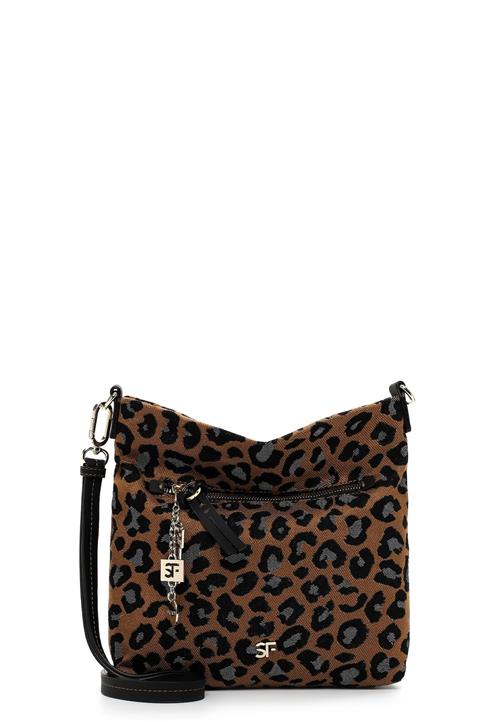 Suri Frey Skuldertaske 'Tammy'  cognac / grå / sort