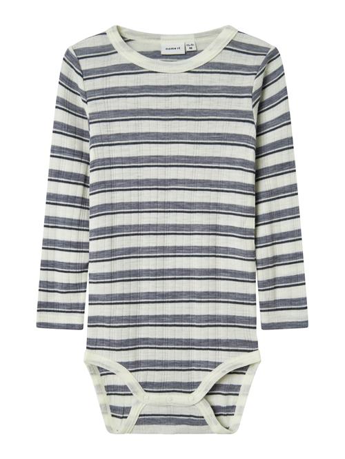 NAME IT Sparkedragt/Body 'NMMWang'  grå / lysegrå / sort