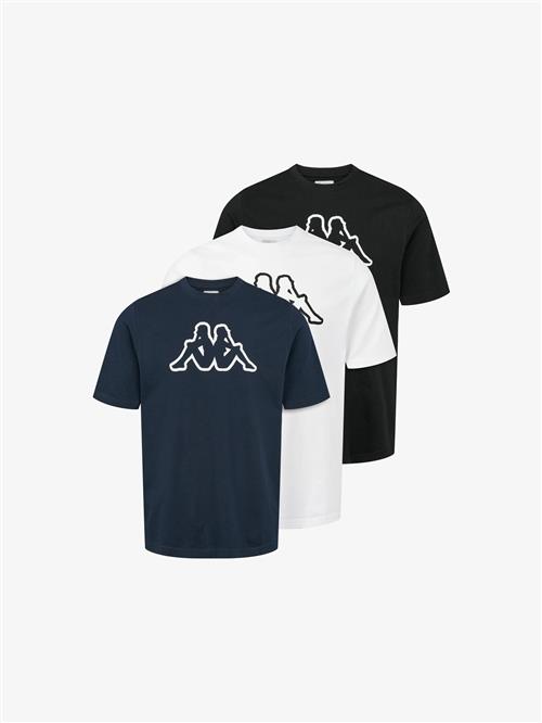 KAPPA Bluser & t-shirts 'Cromen'  navy / sort / hvid