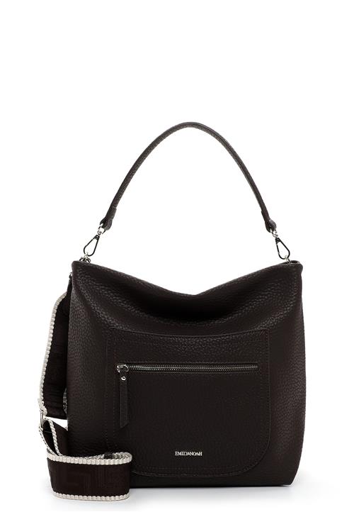 Emily & Noah Håndtaske 'Heidi '  mørkebrun / hvid