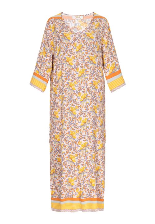 Gaya Kjole  røgblå / pastelblå / gul / fersken