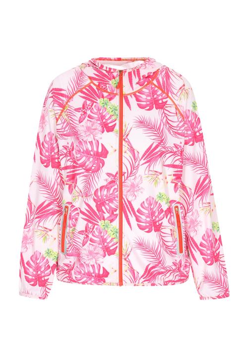 ebeeza Overgangsjakke  lime / lyserød / hvid