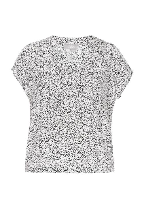 FELIPA Bluse  sort / hvid