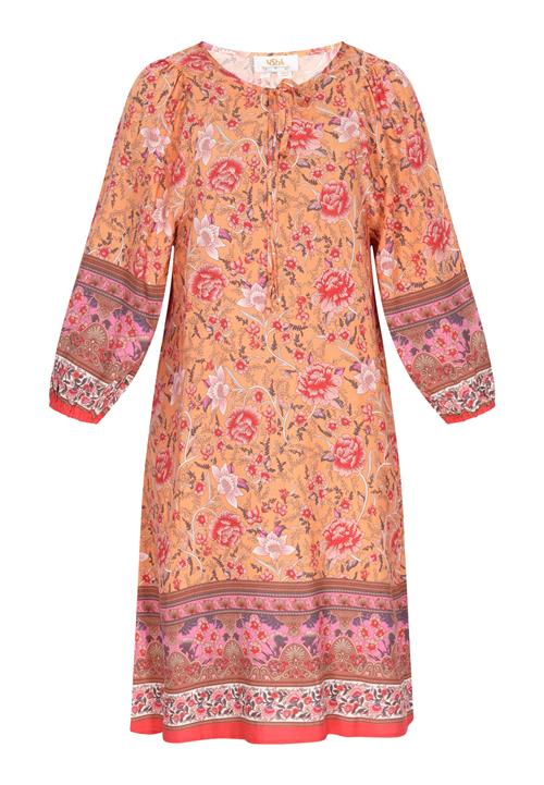 Gaya Kjole 'Fashion Collection'  mørkelilla / orange / pink / hvid