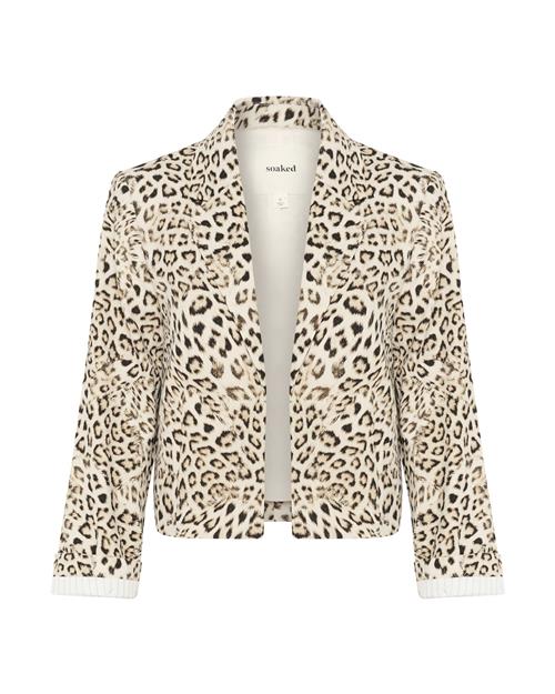 SOAKED IN LUXURY Blazer 'Shirley'  brun / sort / æggeskal