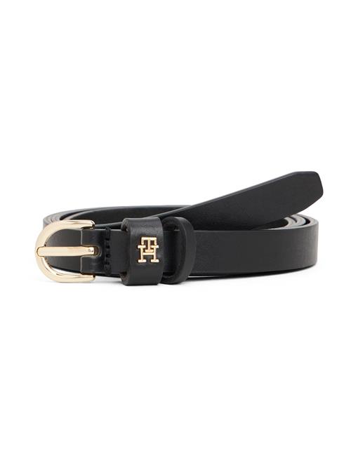 TOMMY HILFIGER Bælte 'ESSENTIAL EFFORTLESS'  guld / sort