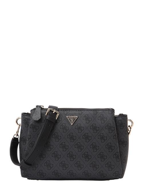 GUESS Skuldertaske 'NOELLE II TRI COMP CROSSBODY'  mørkegrå / sort