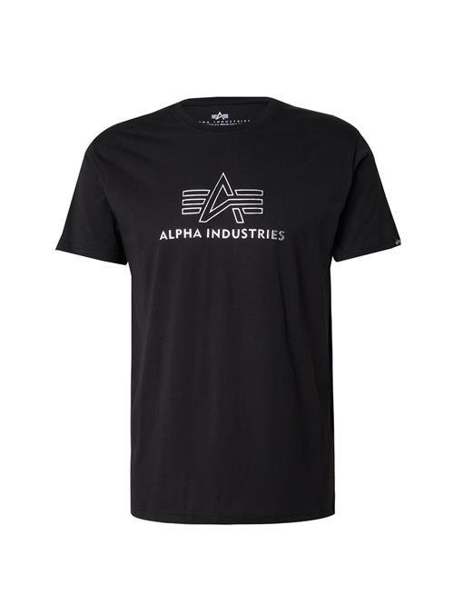 ALPHA INDUSTRIES Bluser & t-shirts  sort / sølv