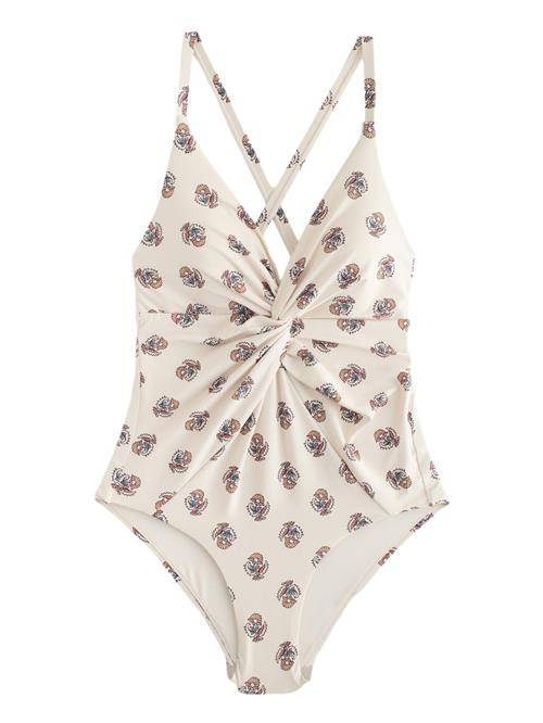 Next Badedragt  creme / safir / mandarin / sort