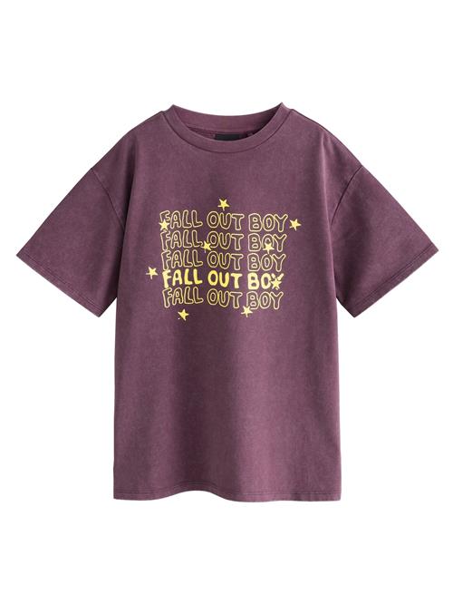 Next Bluser & t-shirts 'License Fallout Boy'  gul / mørkelilla