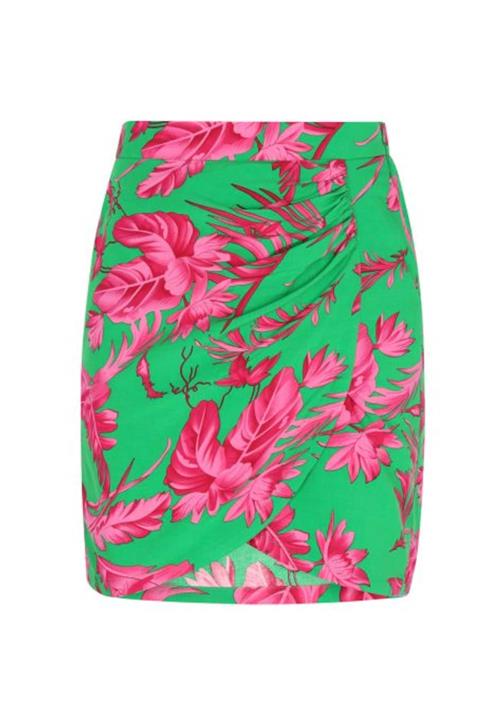 ebeeza Nederdel 'Back To School'  græsgrøn / pink / rød