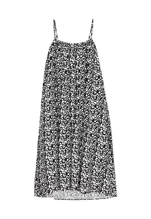 swirly Sommerkjole  sort / hvid