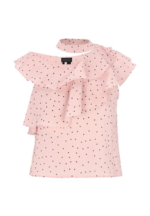 NAEMI Bluse 'Fashion Look'  lyserød / sort