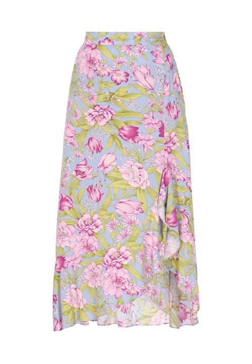 FELIPA Nederdel  pastelblå / siv / fuchsia / lyserød