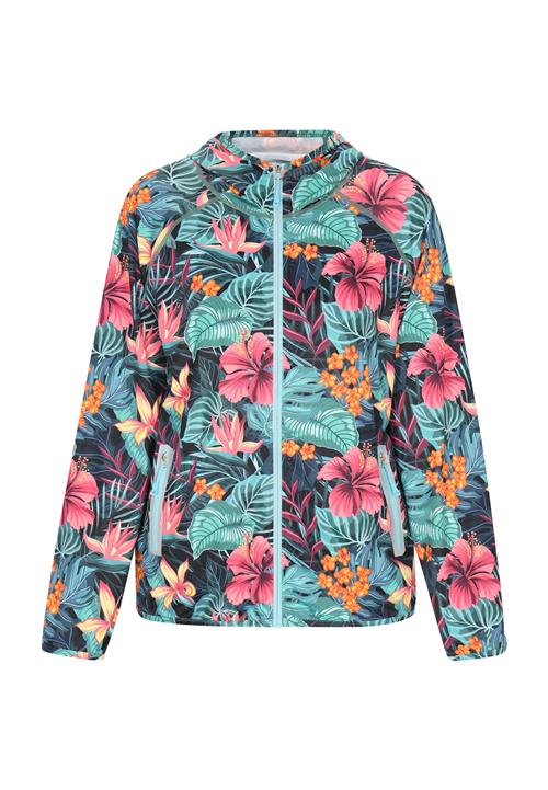 ebeeza Overgangsjakke 'Outwear'  jade / orange / gammelrosa / sort